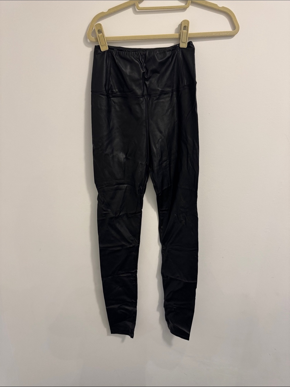 Wilfred Black Faux Leather Leggings